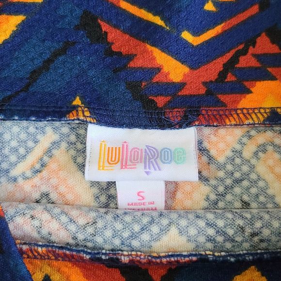 Lularoe Cassie Skirt Multi-Color Print Women's Size Small - Picture 3 of 5